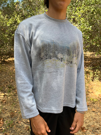 "Bear Family" Thermal - Washed Grey