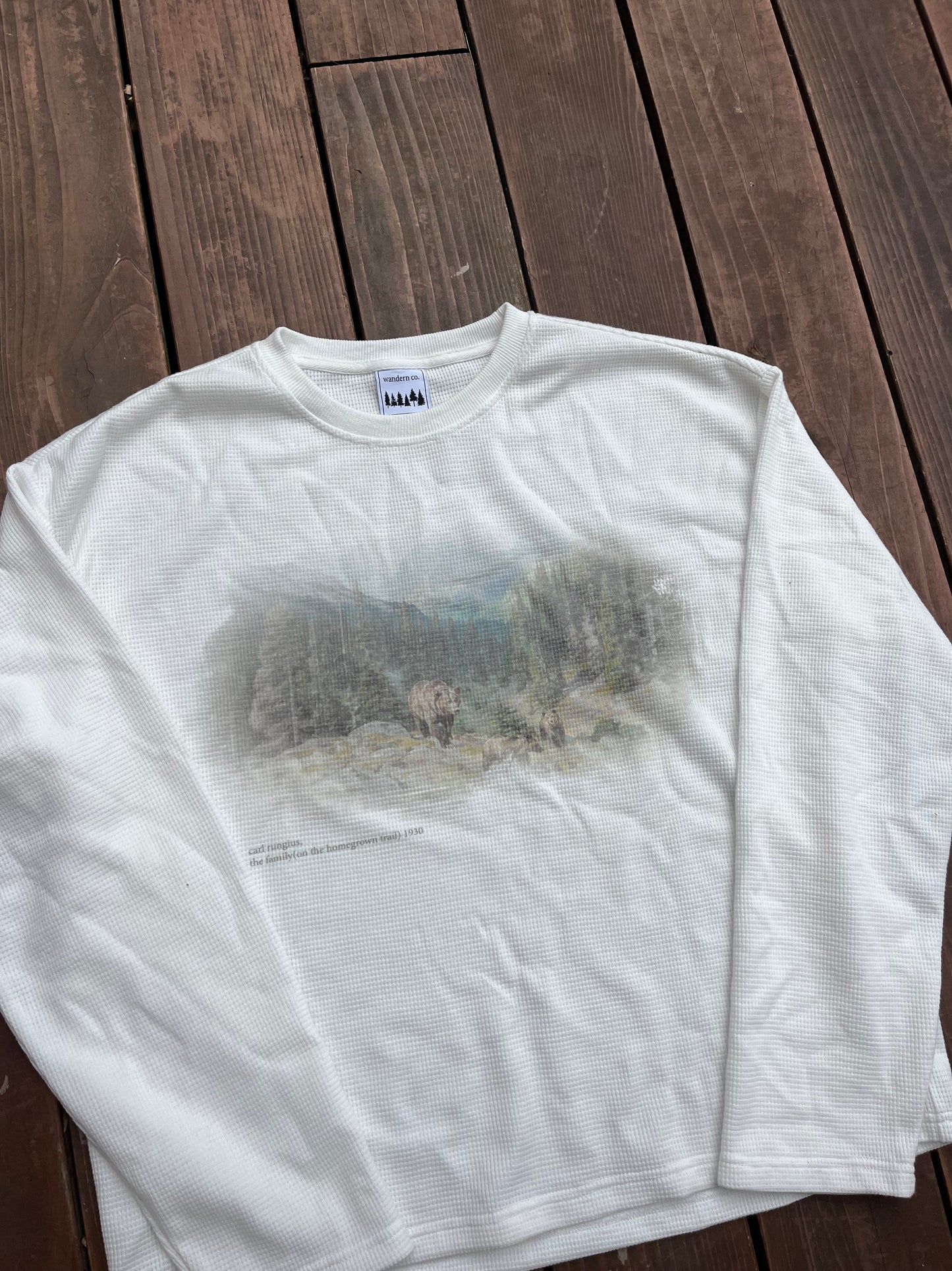 "Bear Family" Thermal Longsleeve